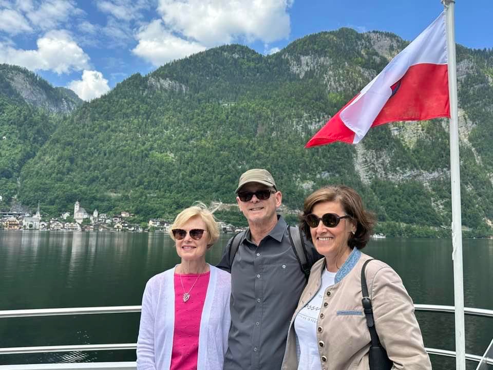On a cruise ship in Hallstat Austria